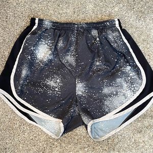 2 pairs-Women's Nike Shorts, black, white & gray, size xs and blue/black xs